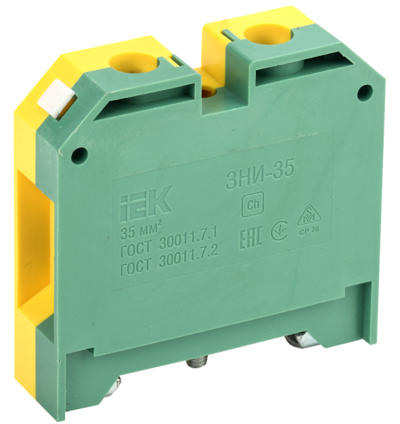 Зажим наборный ЗНИ-35PEN 35мм2 (JXB-земля) 600/440V AC/DC IEK — фото, характеристики