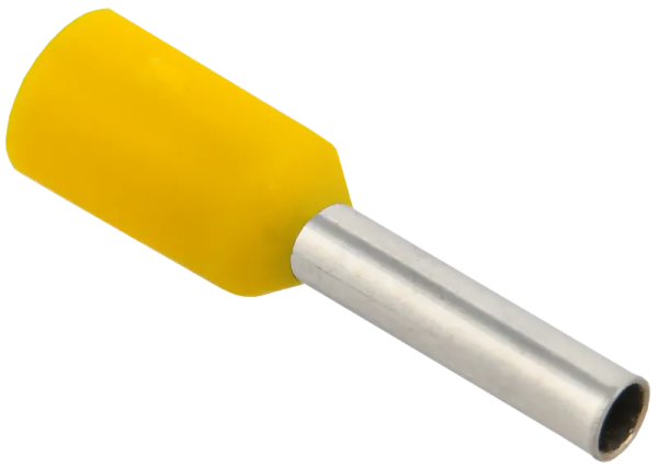 Наконечник НШВИ IEK 1.0-08, 1 мм², желтый, 100 шт — фото, характеристики