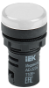 Лампа светосигнальная AD22DS(LED) 24V AC/DC белый d22мм IP54 IEK