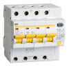 Дифавтомат IEK АД14, 4P, С63, 4.5 кА, 30 мА, тип AC
