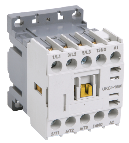 Миниконтактор IEK МКИ-11210, 3P, 12 А, 5.5 кВт, AC-3, катушка 230 В AC, 1NO — фото, характеристики