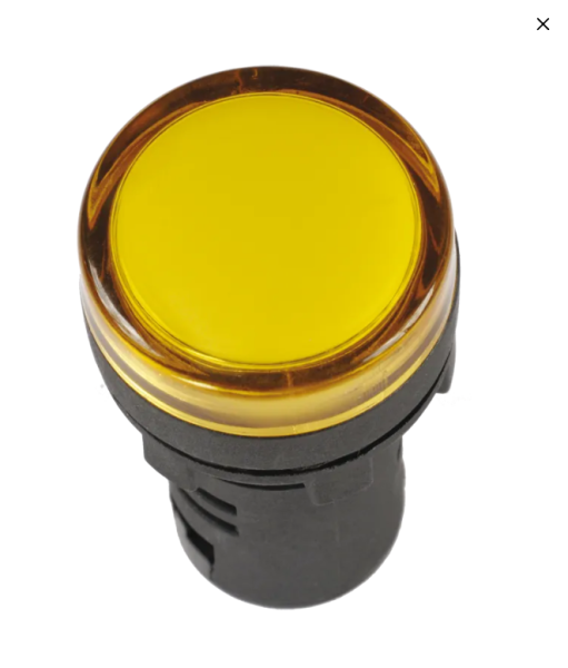 Лампа светосигнальная AD16DS(LED) 24V AC/DC желтый d16мм IP54 IEK — фото, характеристики