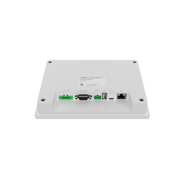 Панель оператора ONI ETG 7", 1024х600, резистивная, 24 В DC, Ethernet, металл, IP65 — фото, характеристики
